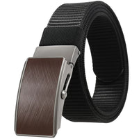HKM-127123 Men's Leather and Nylon Belt Strap with Buckles - Model Ly36-23558-1