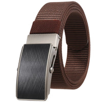 HKM-127123 Men's Leather and Nylon Belt Strap with Buckles - Model Ly36-23558-1