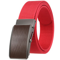 HKM-127123 Men's Leather and Nylon Belt Strap with Buckles - Model Ly36-23558-1