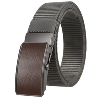 HKM-127123 Men's Leather and Nylon Belt Strap with Buckles - Model Ly36-23558-1