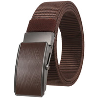 HKM-127123 Men's Leather and Nylon Belt Strap with Buckles - Model Ly36-23558-1