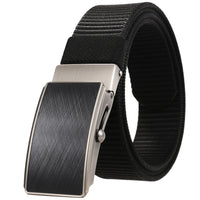 HKM-127123 Men's Leather and Nylon Belt Strap with Buckles - Model Ly36-23558-1