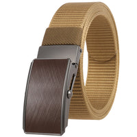 HKM-127123 Men's Leather and Nylon Belt Strap with Buckles - Model Ly36-23558-1