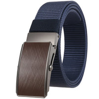 HKM-127123 Men's Leather and Nylon Belt Strap with Buckles - Model Ly36-23558-1
