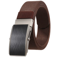 HKM-127123 Men's Leather and Nylon Belt Strap with Buckles - Model Ly36-23558-1