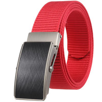 HKM-127123 Men's Leather and Nylon Belt Strap with Buckles - Model Ly36-23558-1