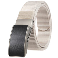HKM-127123 Men's Leather and Nylon Belt Strap with Buckles - Model Ly36-23558-1