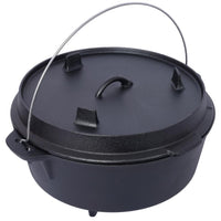 HKM-960467 Portable Deep Cooking Pot with Legs for Campfire and Grill Cooking