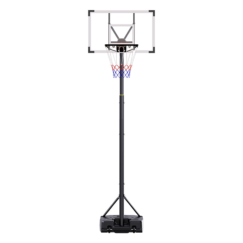 HKM-950099 Portable Adjustable Basketball Hoop with PC Backplate, Large Base, and Wheels (5.25-8.53 Ft)