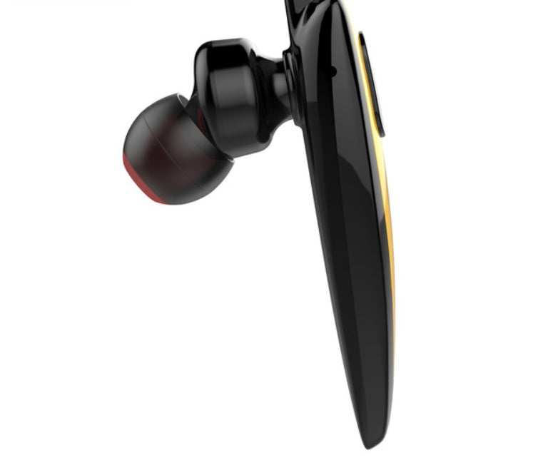KTX-277779 In-ear Bluetooth Headset with Battery Display and Voice Control, Mono Channel, Dual Ear Support, Available in Yellow, Red, Grey