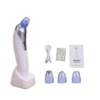 HKM-945875 Rechargeable Electronic Blackhead Remover with 4 Interchangeable Tips and LED Display