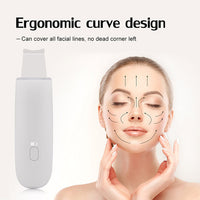 HKM-784979 Ultrasonic Facial Exfoliation Shovel for Home Use - White