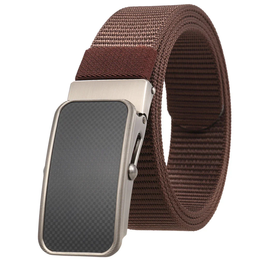 HKM-863827 Nylon Braided Men's Belt - Adjustable and Durable Stylish Accessory