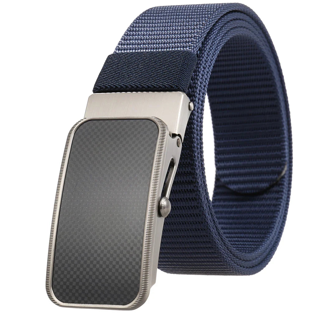 HKM-863827 Nylon Braided Men's Belt - Adjustable and Durable Stylish Accessory