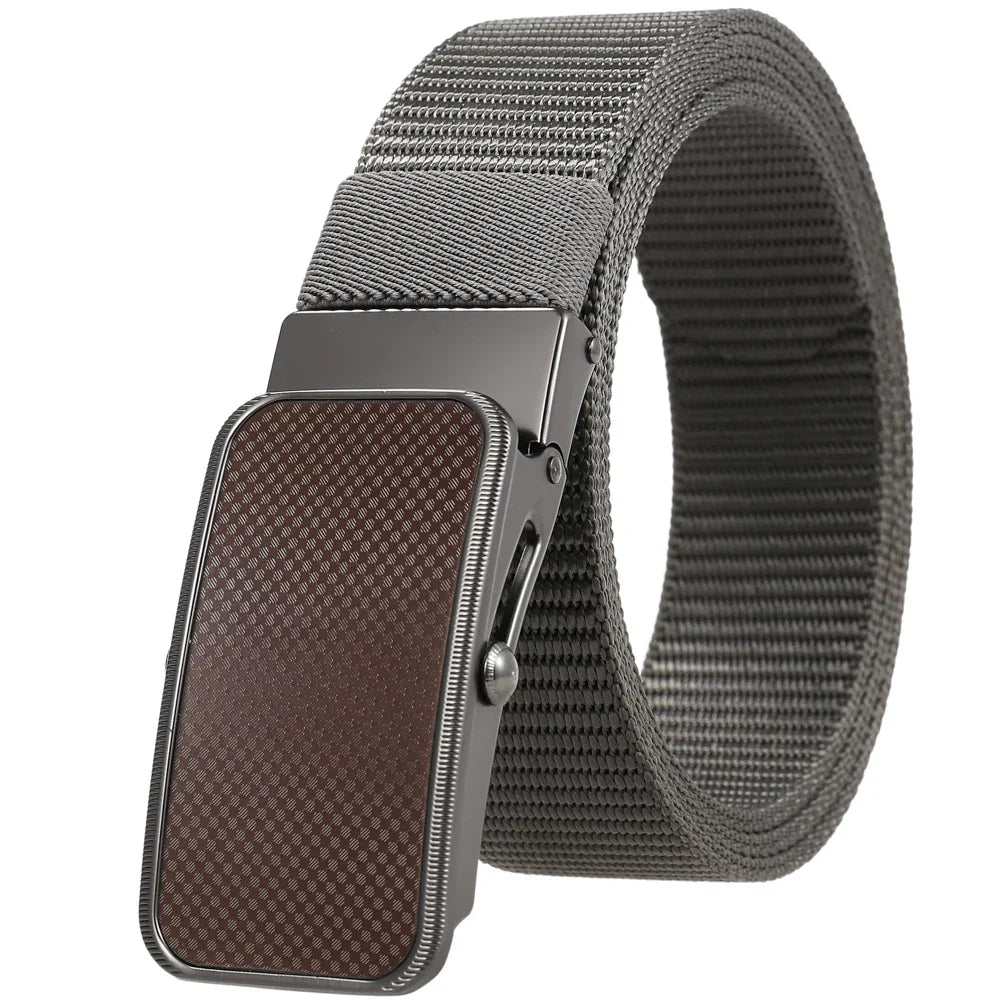 HKM-863827 Nylon Braided Men's Belt - Adjustable and Durable Stylish Accessory