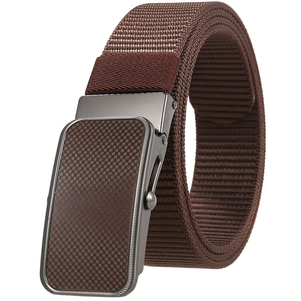 HKM-863827 Nylon Braided Men's Belt - Adjustable and Durable Stylish Accessory