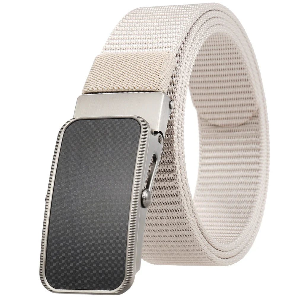 HKM-863827 Nylon Braided Men's Belt - Adjustable and Durable Stylish Accessory
