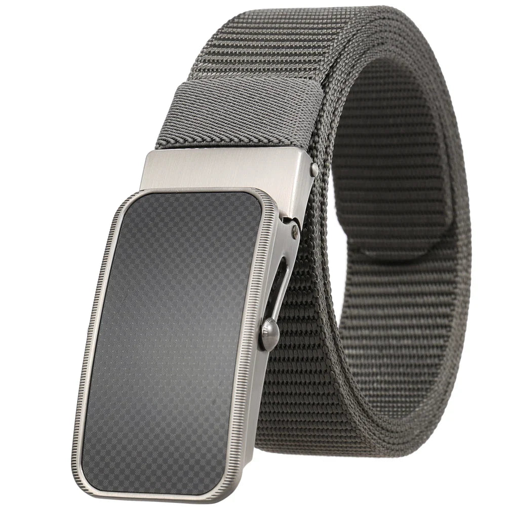 HKM-863827 Nylon Braided Men's Belt - Adjustable and Durable Stylish Accessory
