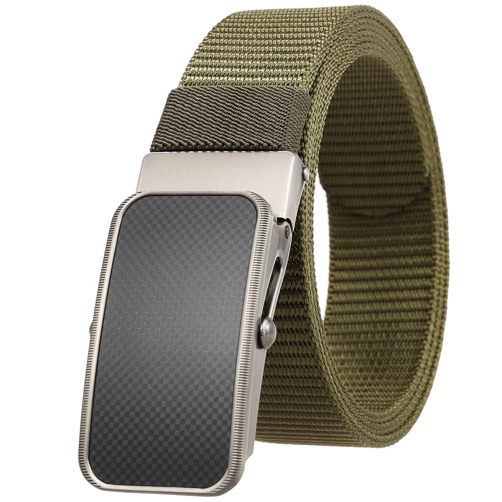 HKM-863827 Nylon Braided Men's Belt - Adjustable and Durable Stylish Accessory