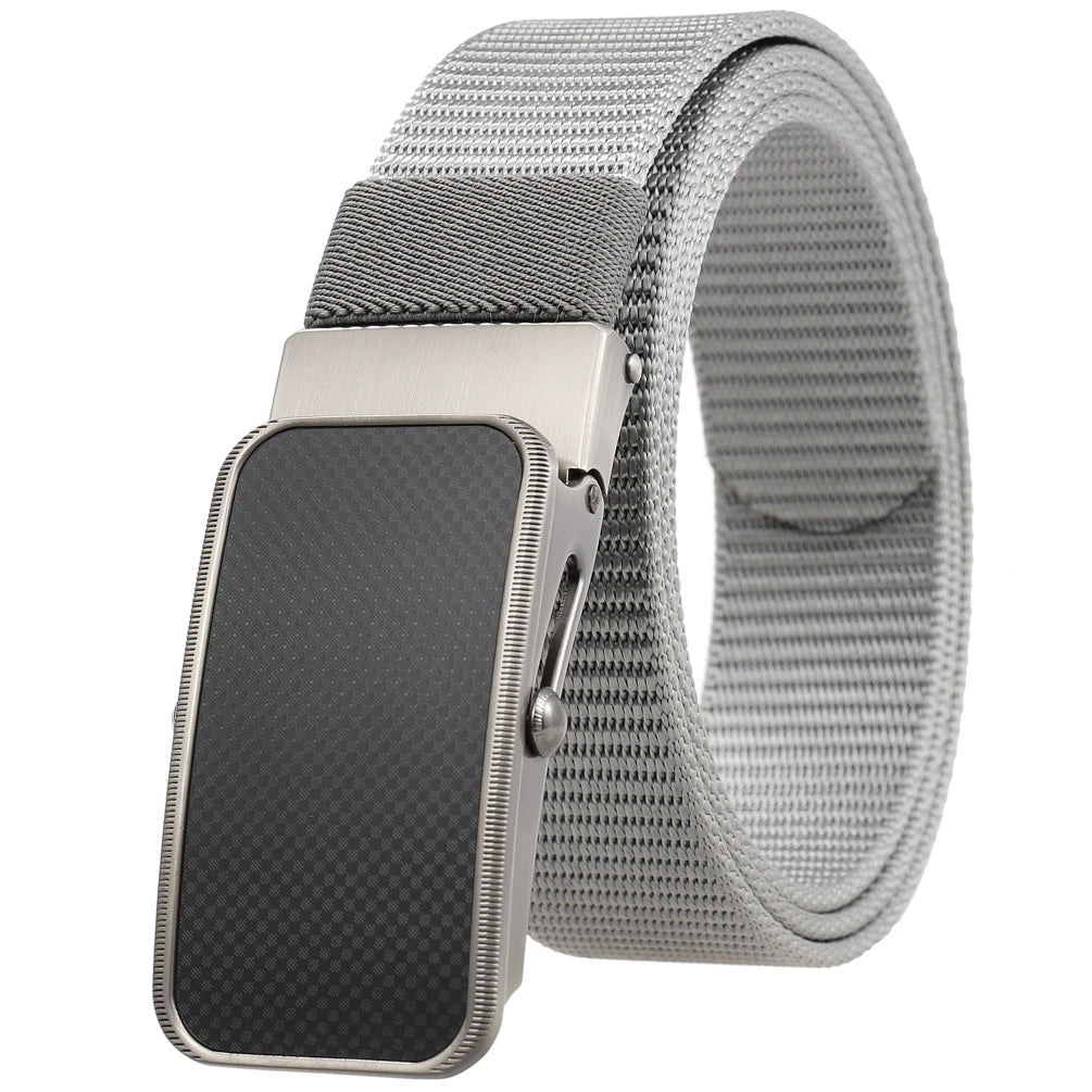 HKM-863827 Nylon Braided Men's Belt - Adjustable and Durable Stylish Accessory