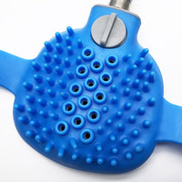 HKM-234835 Outdoor Pet Bath Brush with Shower Adapter for Dogs and Cats - 2.5M Silicone Hose