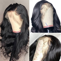 HKM-674003 Natural Color 13x4 Lace Front Human Hair Wig - Hand-Woven, Dyeable, Versatile Bang Styles
