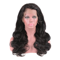 HKM-674003 Natural Color 13x4 Lace Front Human Hair Wig - Hand-Woven, Dyeable, Versatile Bang Styles
