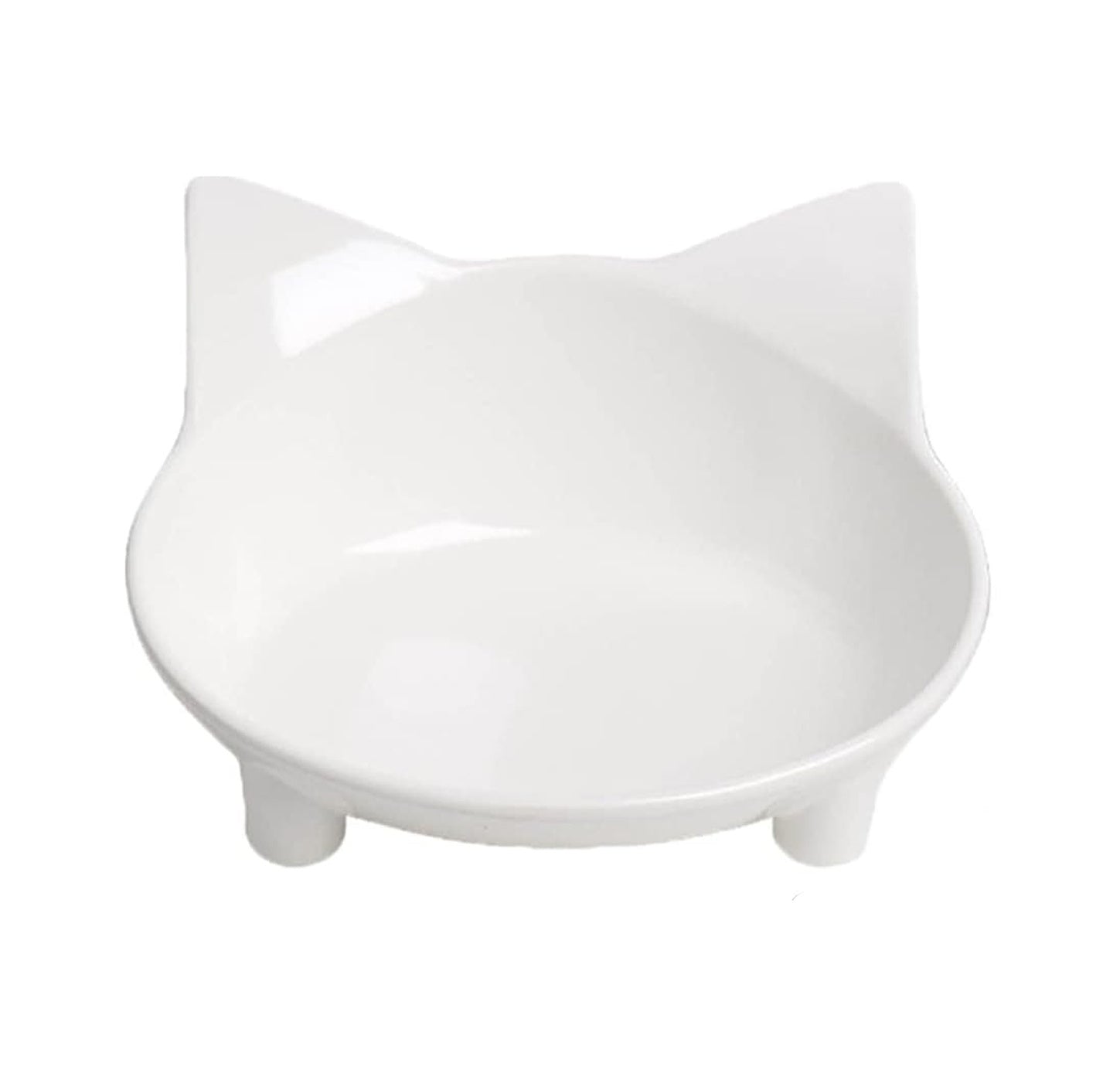 HKM-694035 Non-Slip Shallow Cat Feeding Bowl | BPA-Free Melamine Pet Dish for Cats and Small Animals