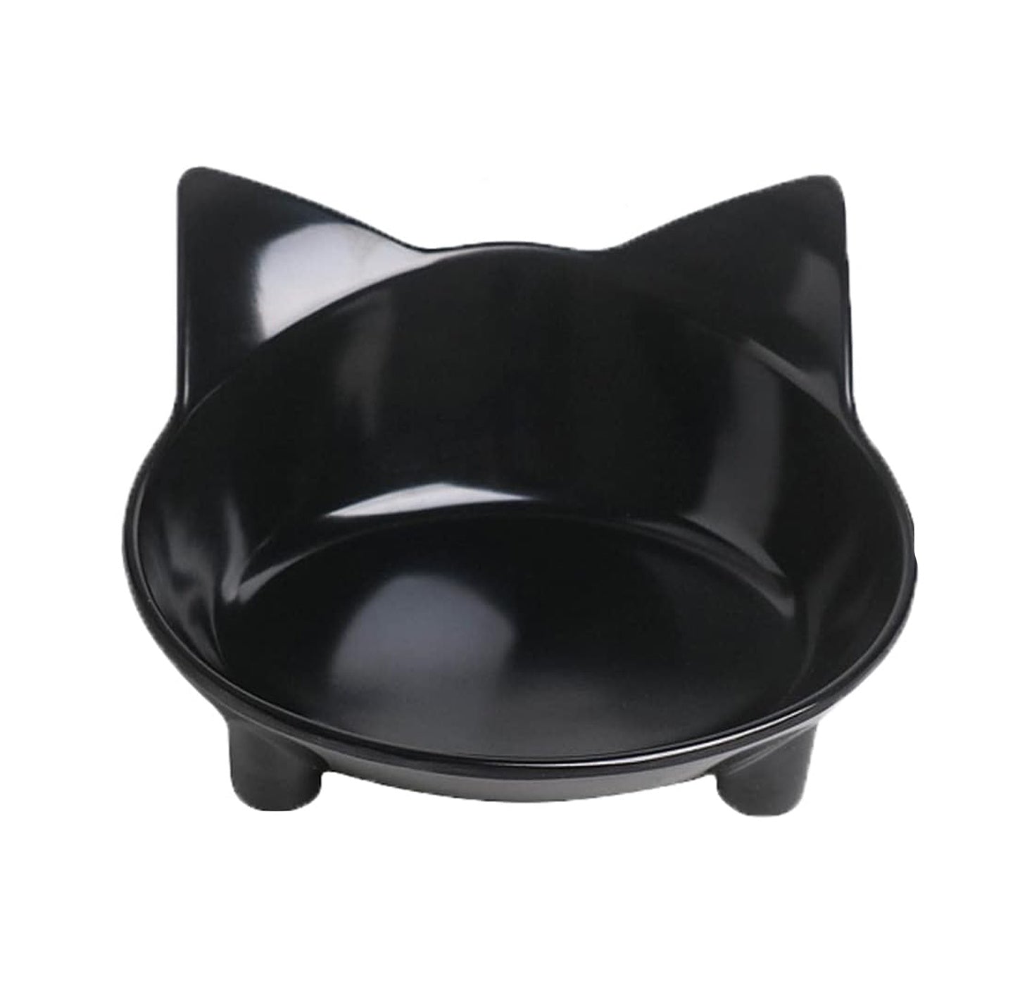 HKM-694035 Non-Slip Shallow Cat Feeding Bowl | BPA-Free Melamine Pet Dish for Cats and Small Animals