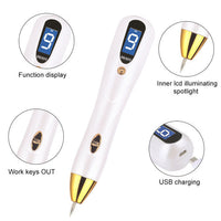 HKM-586067 Deluxe Mole and Skin Tag Remover Pen with Adjustable Settings and LED Display