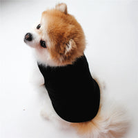 HKM-458131 Solid Color Casual Dog Vest in Thin White - Polyester Material, Unisex Design