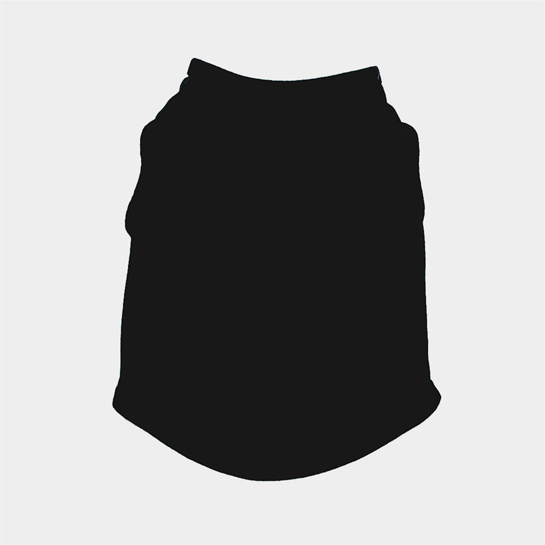 HKM-458131 Solid Color Casual Dog Vest in Thin White - Polyester Material, Unisex Design