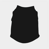 HKM-458131 Solid Color Casual Dog Vest in Thin White - Polyester Material, Unisex Design