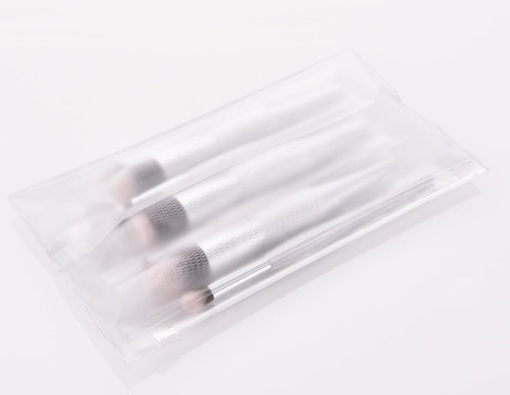 HKM-509651 8-Piece Makeup Cover Brush Set with Wooden Handle and Nylon Bristles