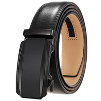 HKM-579283 Men's Genuine Leather Automatic Buckle Ratchet Belt - Model Ly36-24433-1