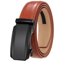 HKM-579283 Men's Genuine Leather Automatic Buckle Ratchet Belt - Model Ly36-24433-1