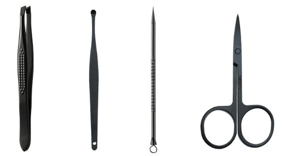 HKM-469395 Stainless Steel Nail Clipper Set with PU Leather Case - 16-Piece Grooming Kit for Home and Travel