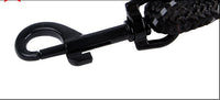HKM-284371 Durable Nylon Traction Leash for Dogs - One Leash for Three Attachments, Available in Black and Red