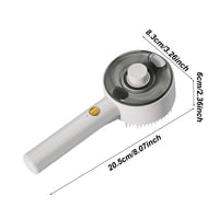 HKM-935315 USB Rechargeable Multifunctional Pet Steam Brush for Dogs and Cats - Defur Comb for Long and Short Hair