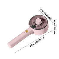 HKM-935315 USB Rechargeable Multifunctional Pet Steam Brush for Dogs and Cats - Defur Comb for Long and Short Hair