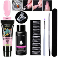 HKM-861459 7-Piece UV/LED Nail Art Crystal Extender Set - 12 Color Resin Nail Polish, 1.5ml Each