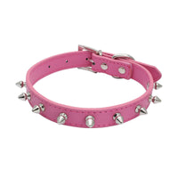 HKM-119059 Durable Anti-Bite Rivet Dog Collar and Leash for Small and Medium Dogs - Multiple Colors Available