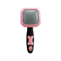 HKM-491219 Pet Grooming Brush for Dogs and Cats - Rotatable Slicker Brush with Stainless Steel Bristles and Rubber Handle for Efficient Shedding Control and Matt Removal
