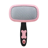 HKM-491219 Pet Grooming Brush for Dogs and Cats - Rotatable Slicker Brush with Stainless Steel Bristles and Rubber Handle for Efficient Shedding Control and Matt Removal