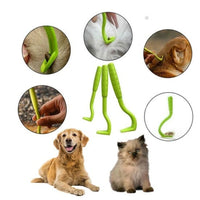 HKM-653907 Flea and Tick Extractor Tool - Durable Plastic for Easy Removal