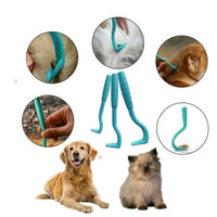 HKM-653907 Flea and Tick Extractor Tool - Durable Plastic for Easy Removal