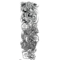 HKM-121299 Waterproof Full Arm Tattoo Sticker - 480*170mm Water Transfer Design