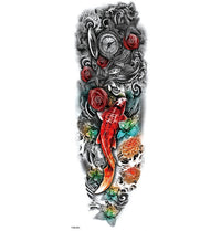 HKM-121299 Waterproof Full Arm Tattoo Sticker - 480*170mm Water Transfer Design