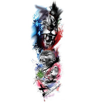 HKM-121299 Waterproof Full Arm Tattoo Sticker - 480*170mm Water Transfer Design