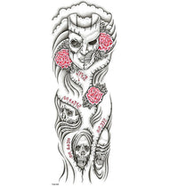 HKM-121299 Waterproof Full Arm Tattoo Sticker - 480*170mm Water Transfer Design